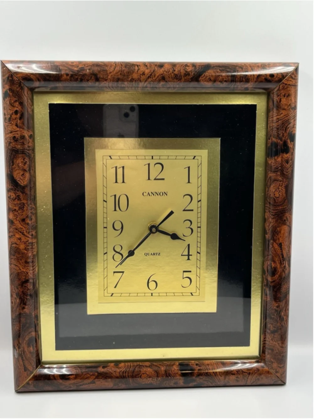 VINTAGE cannon quartz vintage clock STILL WORKS AFTER ALL THESE YEARS SEE ALL